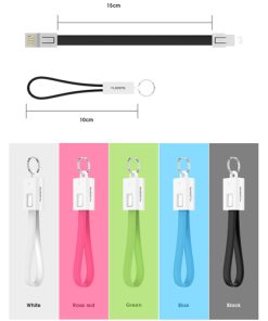 Micro Usb Keychain 14 Micro USB Charger Cable Cord Keychain Image 1