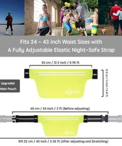 Ultra Slim Running Belt Waist Pack 13 Ultra Slim Adjustable Waist Bag Image 5