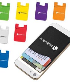 Custom Logo Printed Promotional Phone Wallets 11 Promotional Smartphone Silicone Card Wallet Image 2