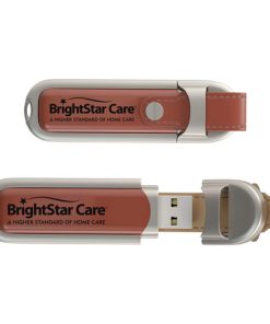 8GB USB Classic Leather Flash Drive 8 8GB Leather Flash Drive Image 2