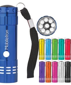 Promotional 9 LED Aluminum Flashlight Image 1