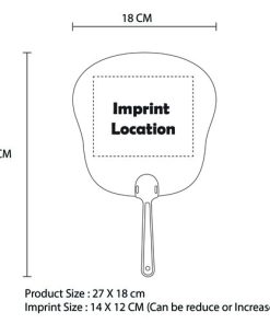 Plastic Curved Hand Fan 13 Plastic Curved Hand Fan Image 5