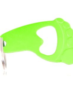 Foot Shape Bottle Opener Keychain Image 1