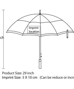 Windproof Golf Umbrella With Gauze 39 Windproof Golf Umbrella With Gauze Image 18
