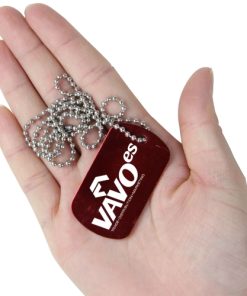 Neck Ball Chain Rectangle Dog Tag 15 Neck Ball Chain Rectangle Dog Tag Image 3