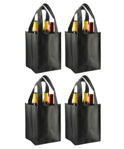 Non-Woven 4 Bottle Wine Tote Bag 11 Non-Woven 4 Bottle Wine Tote Bag Image 3