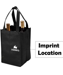 Non-Woven 4 Bottle Wine Tote Bag 13 Non-Woven 4 Bottle Wine Tote Bag Image 5