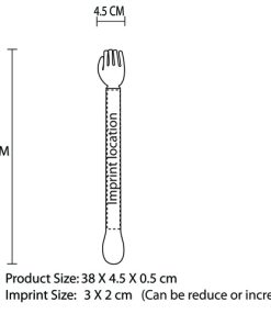 Back Scratcher with Long Handle Shoehorn 19 Hand Back Scratcher With Shoe Horn Image 8