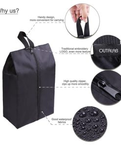 waterproof travel shoe bag with zipper 12 Custom Waterproof Travel Shoe Bags with Zipper Image 3