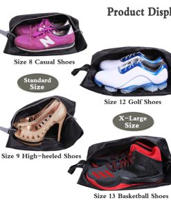 waterproof travel shoe bag with zipper 13 Custom Waterproof Travel Shoe Bags with Zipper Image 4