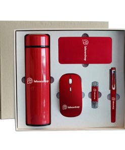 Wireless Mouse Flash Drive Gift Set with Pen Bottle Power Bank 10 Wireless Mouse & Flash Drive Gift Set with Pen, Bottle & Power Bank Image 2