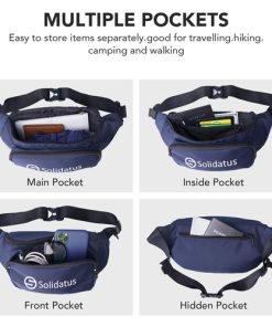 Belt Bag with Adjustable Strap Waist Pouch 12 Adjustable Strap Fanny Pack Image 3
