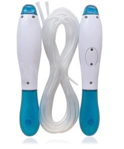 Jump Rope with Counter 9 Multifunction Pedometer Stopwatch Skipping Rope Image 1