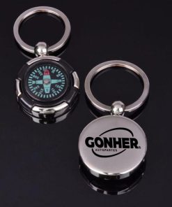 Mini Portable Compass Keychain Image 1