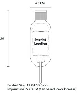 50 ml Antibacterial gel with carabiner 24 50ml Antibacterial Hand Sanitizer With Carabiner Image 11