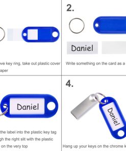 Frosted Luggage Tag 23 Frosted Marker Bag Tag Keychain Image 8