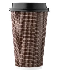 16 oz Geometric Pattern Paper Cup with Lid