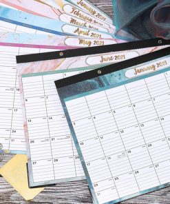 Large Monthly Wall and Desk Calendar for Planning and Organizing Image 1