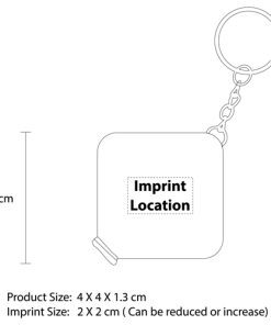 Soft Square Tape Keychain 25 Soft Square Tape Keychain Image 11