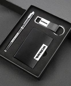 Pen Card Holder And Keychain Set 11 Wholesale Keychain & Pen Gift Set with Card Holder Image 3