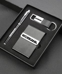 Pen Card Holder And Keychain Set 12 Wholesale Keychain & Pen Gift Set with Card Holder Image 4