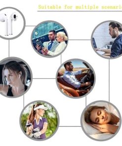 Wireless Earbuds Bluetooth 5.0 Headphones with Charging Case 13 Custom 5.0 Bluetooth Earbuds with Built-in Microphone and Charging Box Image 5