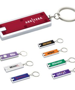 Rectangular Keychain with Light 10 Rectangular Led Light Keychain Image 3