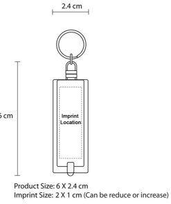 Rectangular Keychain with Light 11 Rectangular Led Light Keychain Image 4