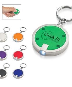 Disc Shaped Led Keychain