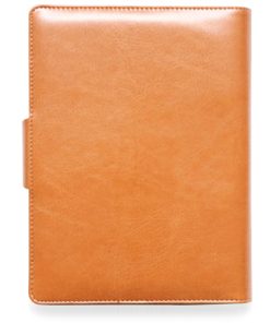 Leather Cover Jotter With 80 Sheet Paper Image 1