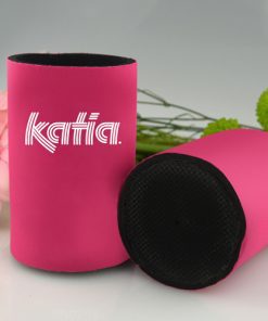 Customized Print Neoprene Can Coolers WITH BASE 16 Neoprene Camping Can Cooler With Base Image 4