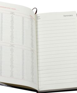 Hard Leather Journal 19 Leather Hardcover Business Notebook Image 4