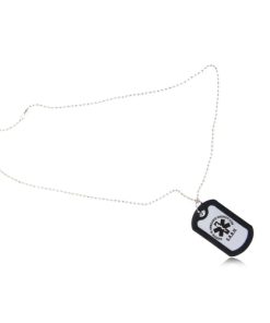 Dog Tags Silencers 13 Rectangle Dog Tag With Rubber Silencer Image 1
