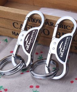 Double Key Ring 9 Silver Double Ring Key Chain Image 2