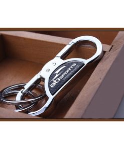 Double Key Ring 10 Silver Double Ring Key Chain Image 3