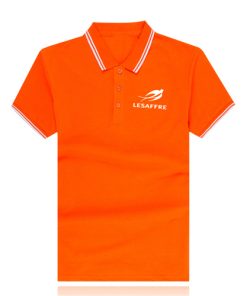 Striped Collar Polo Shirt Image 1