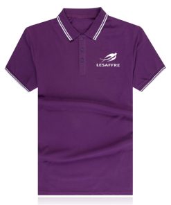 Polo with striped collar 11 Striped Collar Polo Shirt Image 2