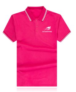 Polo with striped collar 12 Striped Collar Polo Shirt Image 3