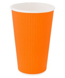 20oz Ripple Paper Hot Cups 11 20 Ounce Ripple Insulated Paper Cups Image 3