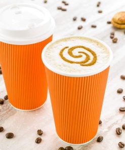 20oz Ripple Paper Hot Cups 12 20 Ounce Ripple Insulated Paper Cups Image 4