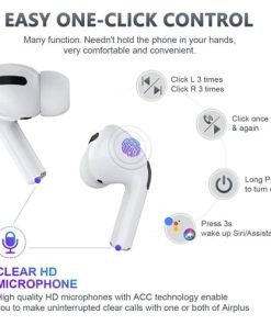 Custom Promotional Personalized Branded Ear Buds 12 Custom Wireless Noise Cancelling Built in Mic Earbuds with Charging Case Image 3