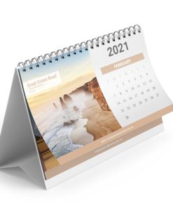 13 Page Desktop Spiral Bound Calendar