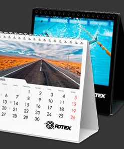 Spiral Desk Calendar 12 13 Page Desktop Spiral Bound Calendar Image 2