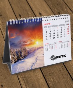 Spiral Desk Calendar 13 13 Page Desktop Spiral Bound Calendar Image 3