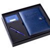 Executive Leather Notebook Pen Gift Set with Card Holder 2 Executive Leather Notebook & Pen Gift Set with Card Holder