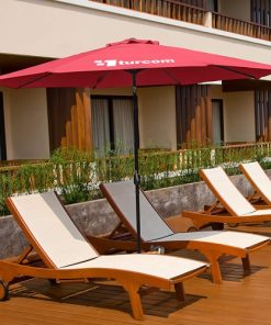 Push Button Auto-open - Market Umbrellas 18 Outdoor Table Umbrella with Push Button Image 7