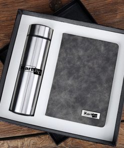 Classic Notebook Gift Set with Water Bottle
