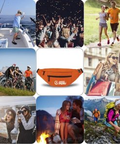 Custom Printed Adjustable 4- Zipper Poly Fanny Pack 13 Custom Fanny Pack with 4 Zipper Pocket Image 5