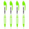 Frosted Translucent Retractable Ball Point Pen With Rubber 1 Translucent Ice Grip Ball Pen
