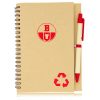 Recycled Star Spiral Notebook with Pen 2 Eco Friendly Recyled Promotional Notebooks with Pen
